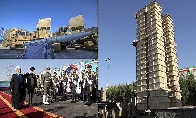 Iran unveils new long-range missile defence system as President Rouhani warns 'talks with the US are useless'