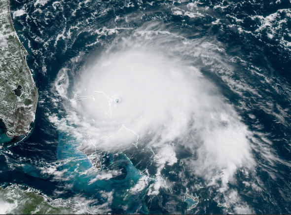 Category 5 Hurricane Dorian batters Bahamas