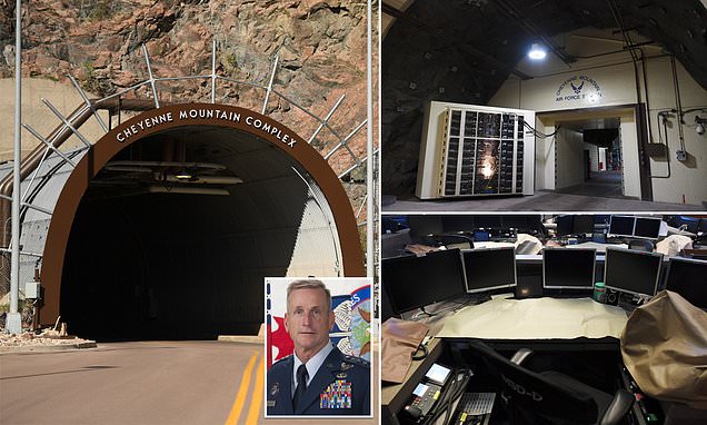U.S. military command teams in charge of protecting homeland security are being isolated in the infamous Cheyenne mountain bunker where they will remain 'sealed off' until the coronavirus pandemic passes