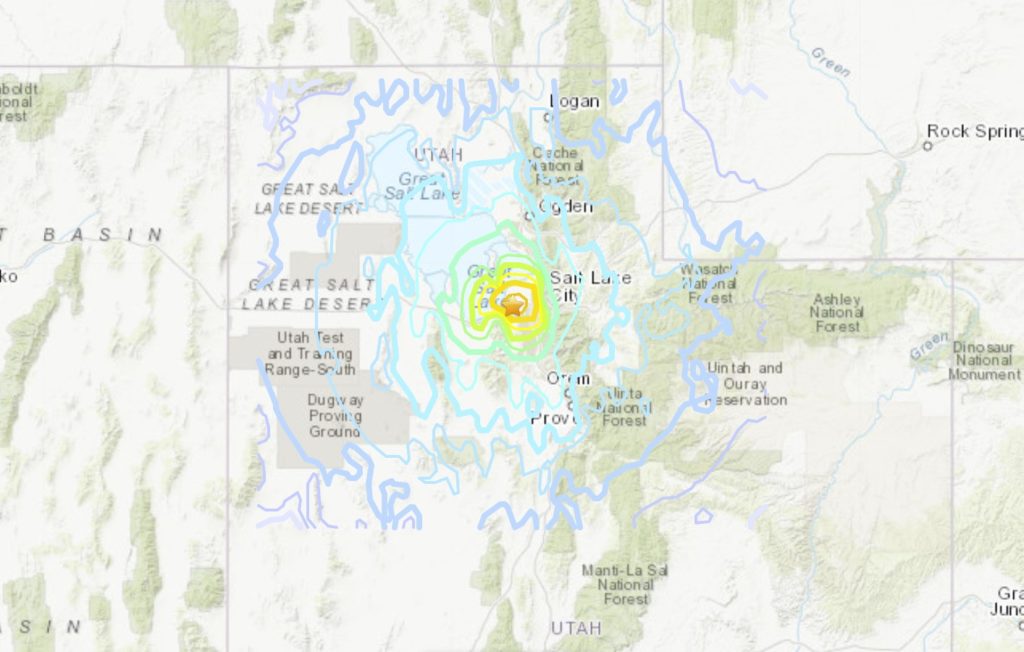 M5.7 Earthquake in Utah: Utah Just Experienced Its Largest Earthquake Since 1992 – Tremors Felt in Salt Lake City – More Than 15,000 Reports And Counting