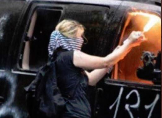 Angry Antifa Girl Arrested in Seattle After Lighting 5 Seattle Police Vehicles on Fire During Black Lives Matter Riots