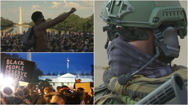The US military deploys across Washington in display of power over protesters