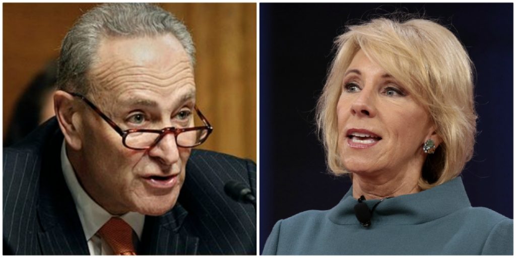 Dept. Of Education’S Devos Nukes ‘Cryin’ Chuck Schumer’ With Truth Bomb About Blocking Covid Relief Funds From Daca Recipients