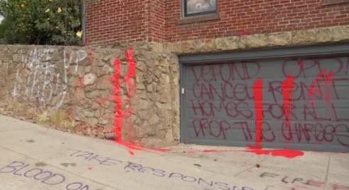 Vandals Deface Oakland Mayor's House With Messages To Defund Police And "Cancel Rent"