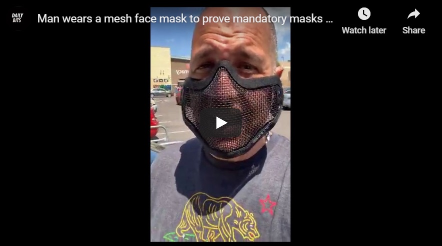 Mesh “Anti-mask” Masks: A New Way of Protesting Mask Mandates