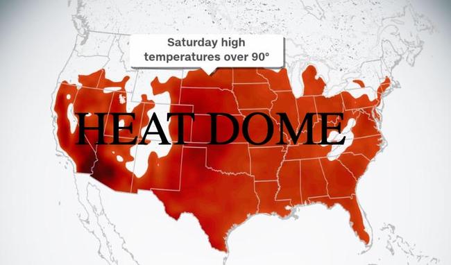 Heat Dome Roasts US With Temps Forecast To Approach 100°F