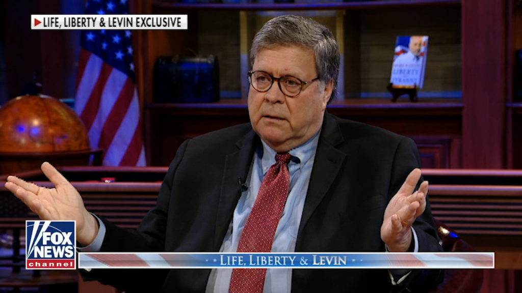 AG Barr: US facing new form of 'urban guerrilla warfare' driven by left's 'lust for power'