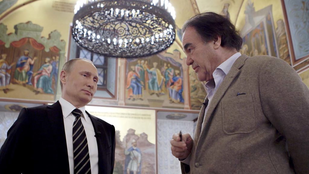Russian President Vladimir Putin and Oliver Stone