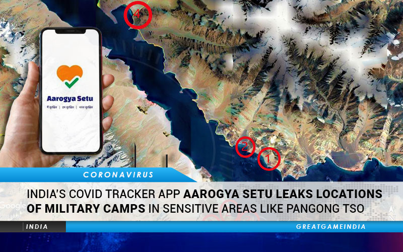 India’s COVID Tracker App Aarogya Setu Leaks Location Of Military Camps In Sensitive Areas Like Pangong Tso
