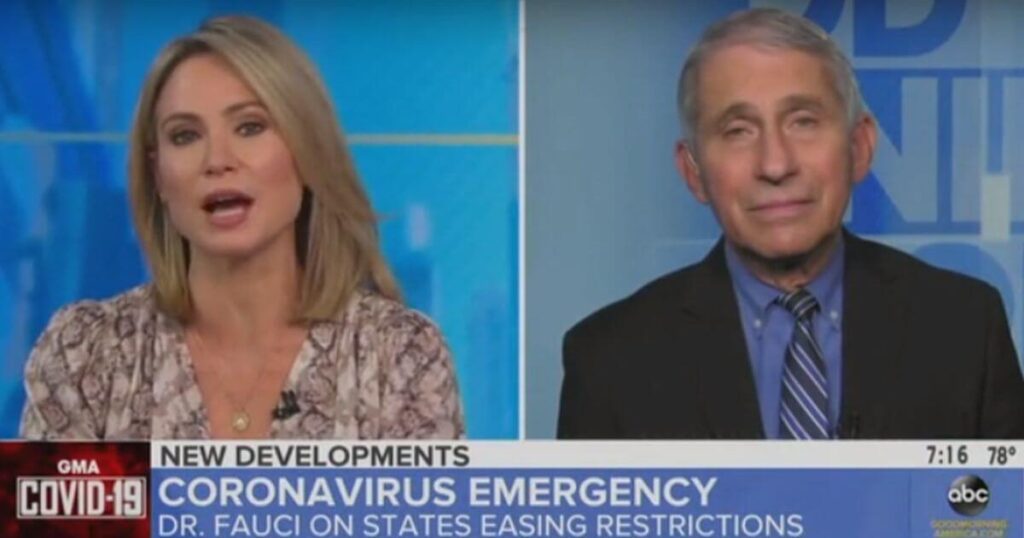Dr. Fauci Goes All In, Opposes Re-Opening Bars ‘We Need to Double Down’ on Covid Countermeasures