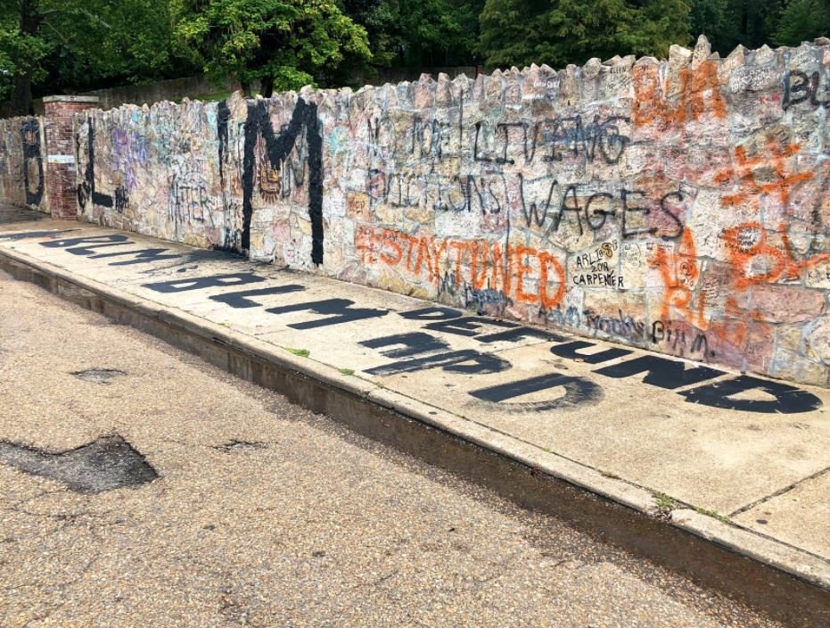 Black Lives Matter Vandalizes Elvis Presley’s Graceland Mansion with “Defund the Police” and “F*ck 12” Graffiti