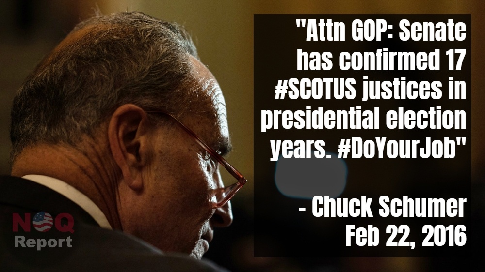 A message from Chuck Schumer to the GOP delivered February 22, 2016