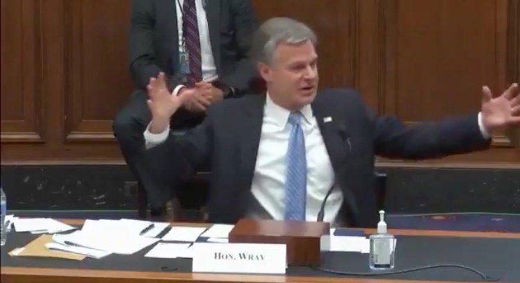Wray Claims “White Supremacists” Make Up the Largest Share of Racially Motivated Terrorists in the US as BLM Burns Businesses to the Ground (VIDEO)