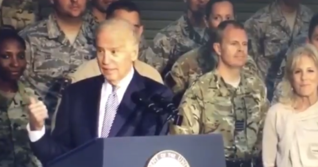 VIDEOSVIDEO: Slow Joe Calls U.S. Troops ‘Stupid Bastards’ After They Refused to Clap for His Remarks