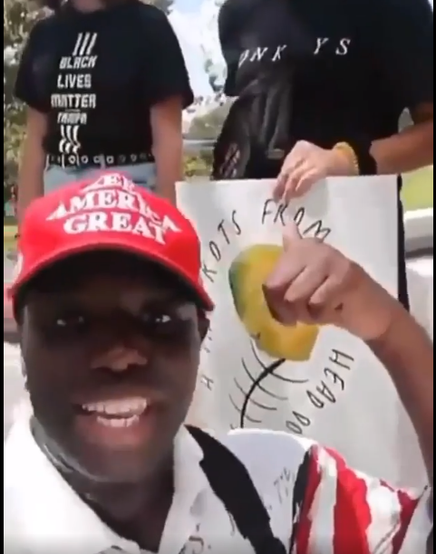 Black Trump Supporter Drops Truth Bombs on White BLM Protesters