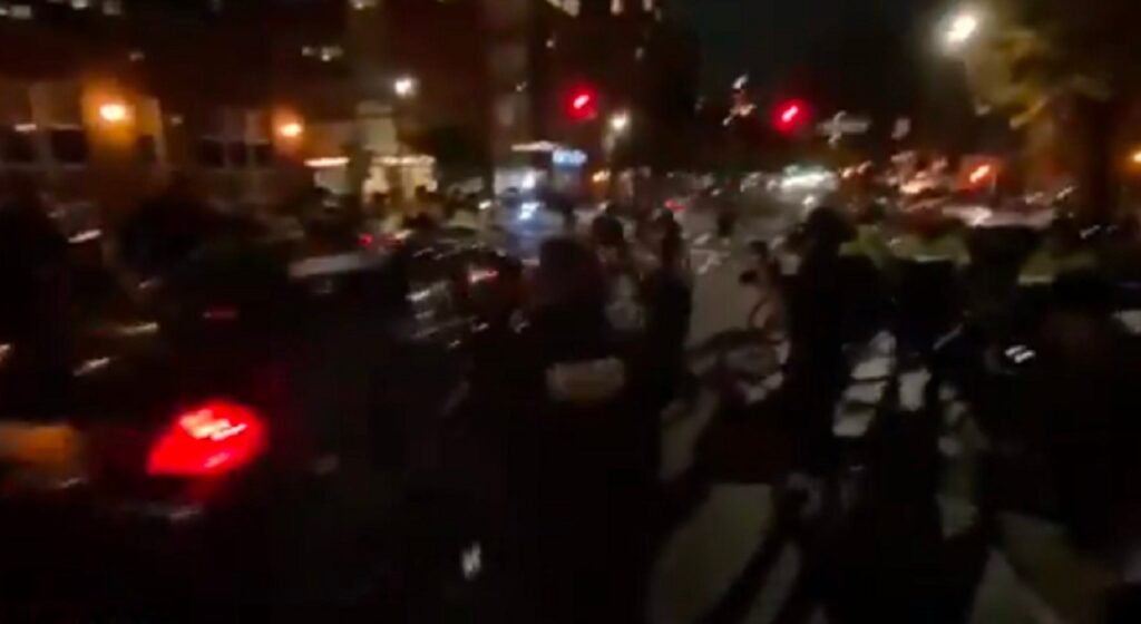 BREAKING: Car Rams Through Line of NYPD Officers During Brooklyn Black Lives Matter Riot