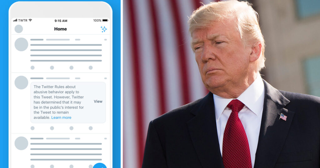 Twitter Censors President Trump’s Message of Hope and Optimism Against COVID-19 Mass Hysteria