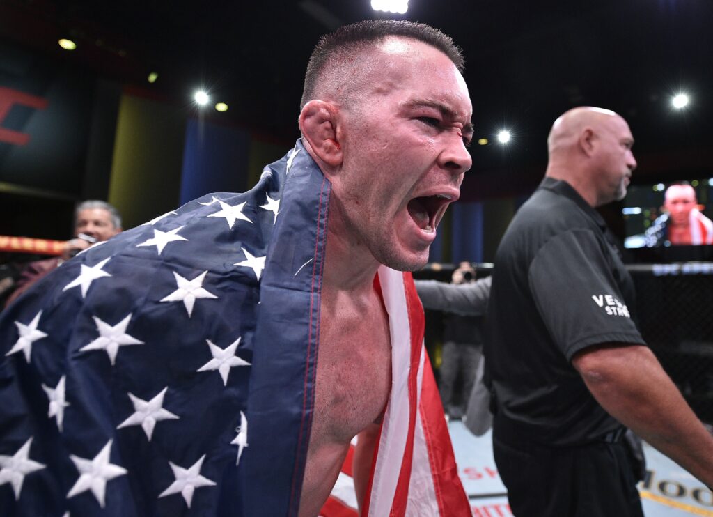 Colby Covington calls out Joe Biden, takes call from Donald Trump after beating Tyron Woodley