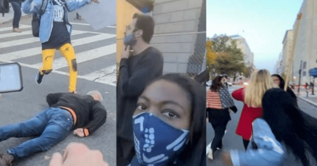 Video: BLM Activist Identified After Assaulting MAGA Marchers