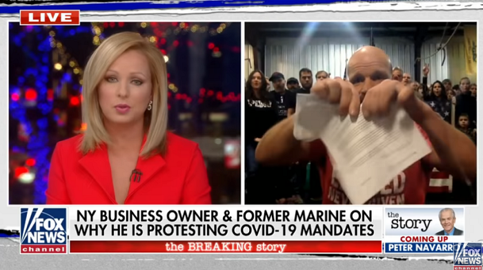 NY Gym Owner Rips Up $15,000 Lockdown Fine on Live TV: “We Will Not Comply”