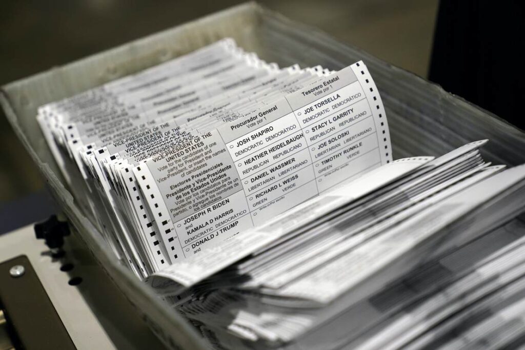 Philadelphia Will Halt Mail-In Vote Count for the Night
