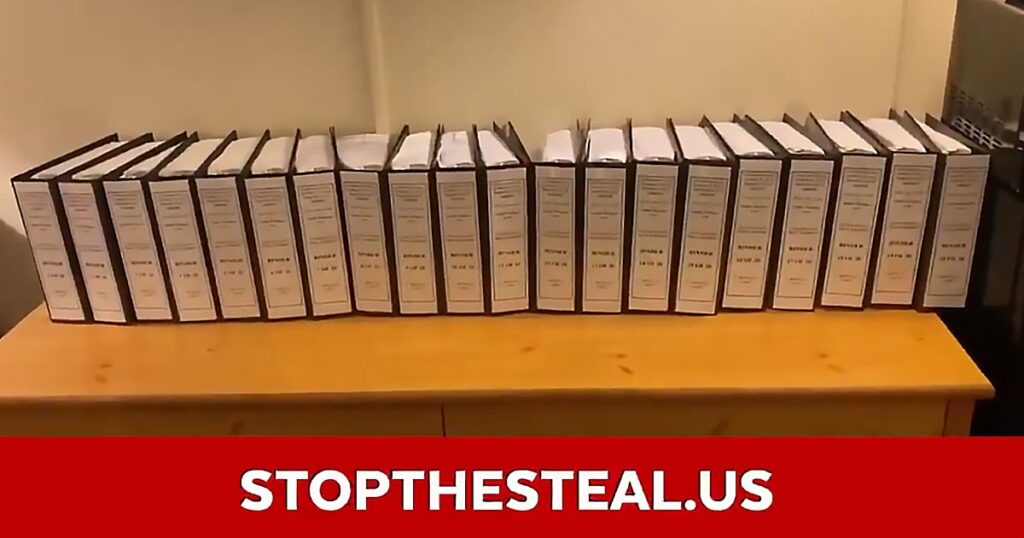 MORE EVIDENCE: New Video Shows ’20 Binders Full Of Evidence’ Of Nevada Fraud, Says Campaign Has Even More