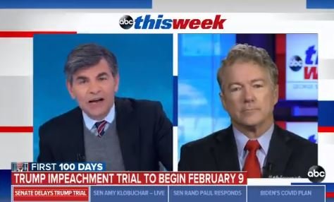 ABSOLUTE FIRE! Rand Paul DESTROYS Leftist Crank George Stephanopoulos on BIG LIE — That There Was No Fraud in Election (VIDEO)