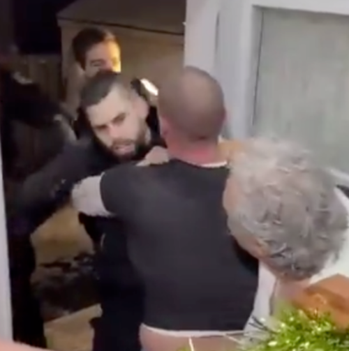 Dramatic Video Shows Unmasked Canadian Cops Bust Illegal Gathering Of Family During New Years