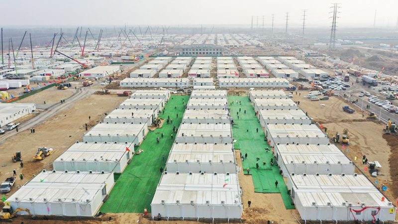 Video: China Builds Massive COVID Detention Camp