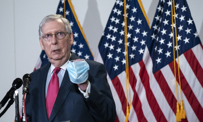 Senate Majority Leader Mitch McConnell’s House Vandalized Over Stimulus Bill