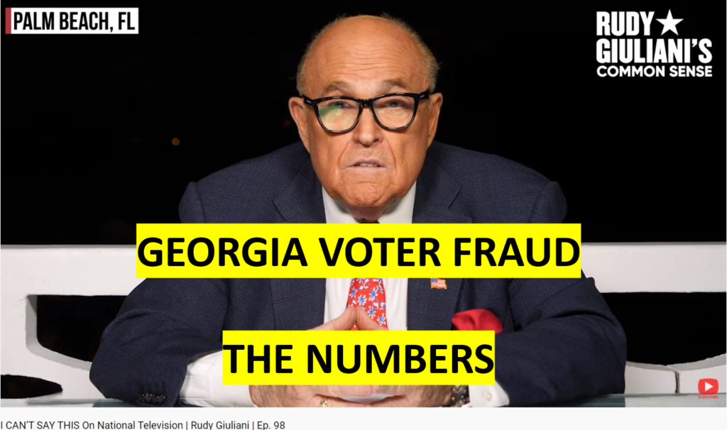 Ga Voter Fraud – The Exact Numbers