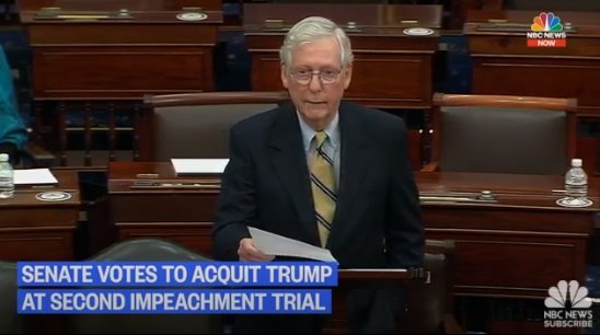 SNAKE: McConnell Uses Floor to Brutally Trash Trump Following Failed Impeachment Effort