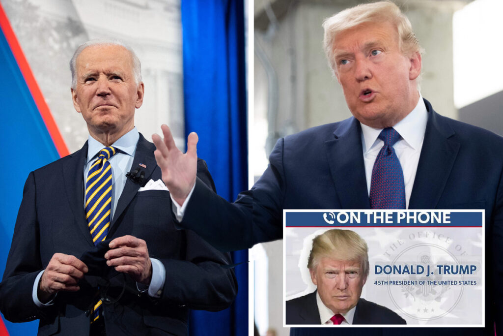 JOE LIE-DEN Trump says Biden is ‘lying or mentally gone’ after President claimed there was NO Covid vaccine when he took office