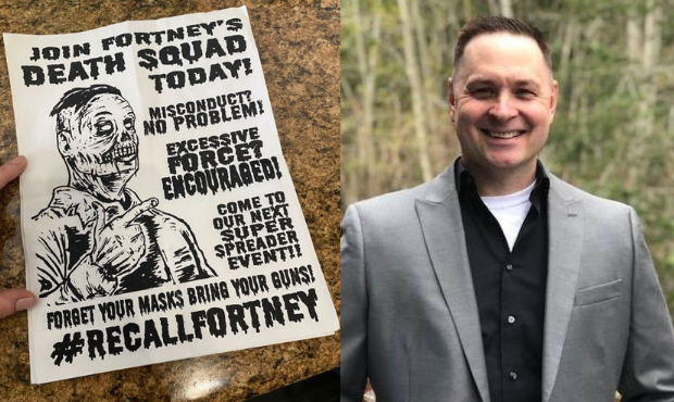 Flyer threatens Sheriff’s safety, claims he runs armed ‘death squads’