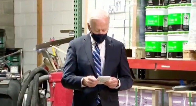 Joe Biden Kicks Off “Help is Here” Tour With 3-Minute Pennsylvania Stop – Reads From Notecards, Shoos Away Reporters (VIDEO)