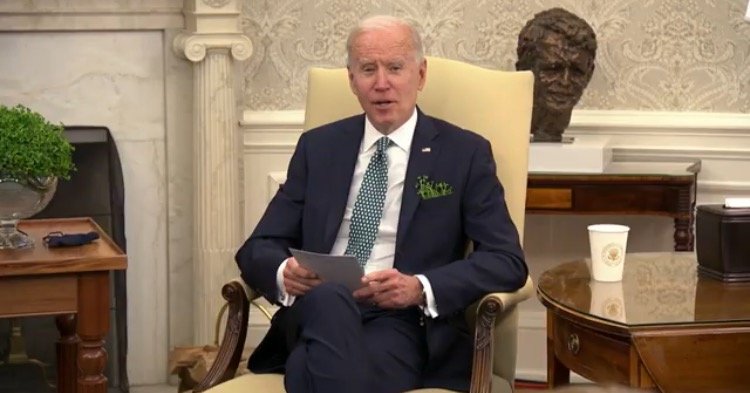 Biden Kicks Off Bilateral Meeting with Prime Minister of Ireland by Talking About Racism Against Asian-Americans (VIDEO)