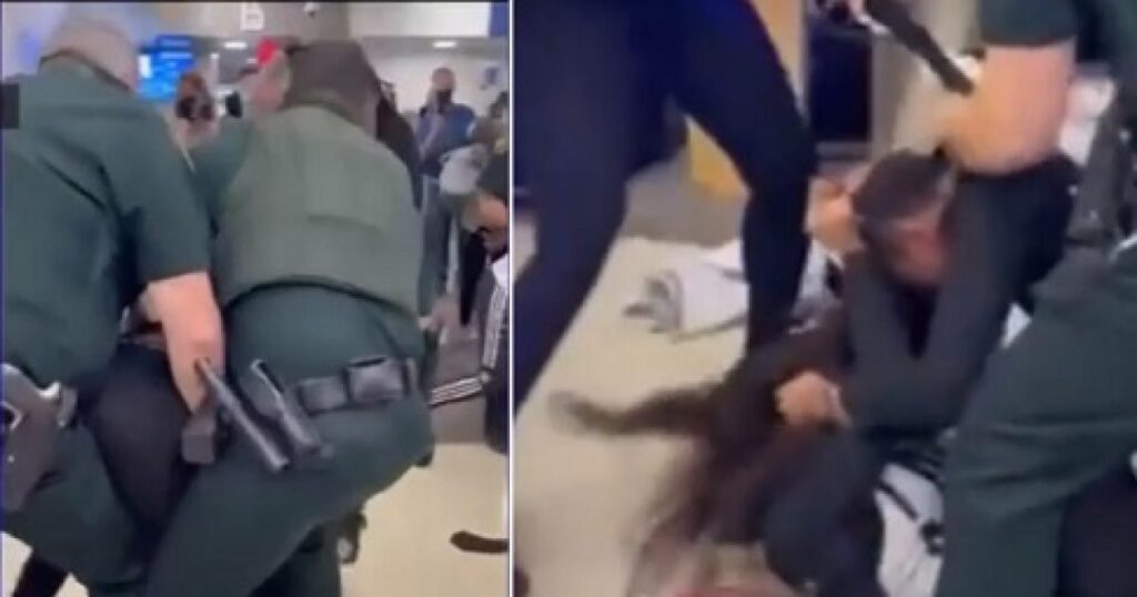 Vicious brawl breaks out at Fla. airport between two women over refusal to follow mask mandate