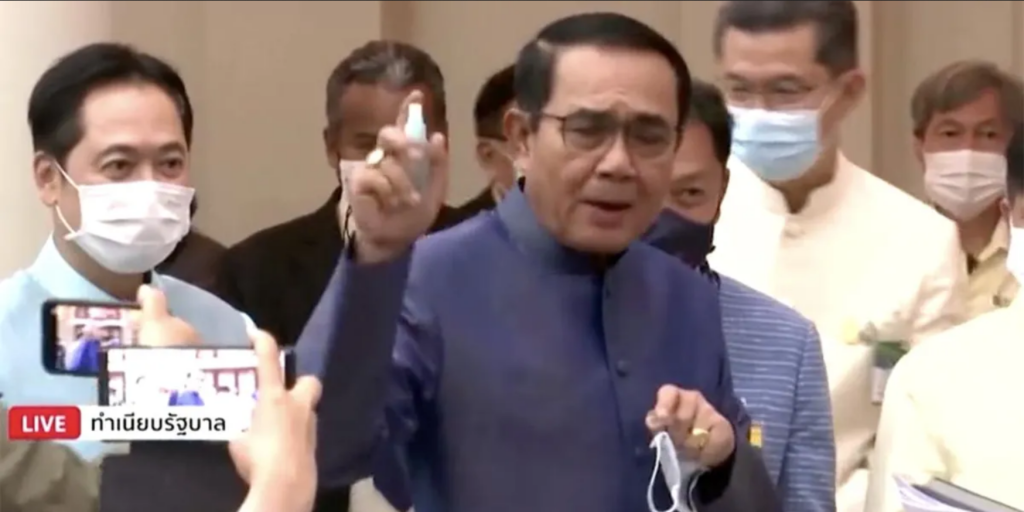 Thai Prime Minister Grows Tired of Questions, Sprays Press with Disinfectant