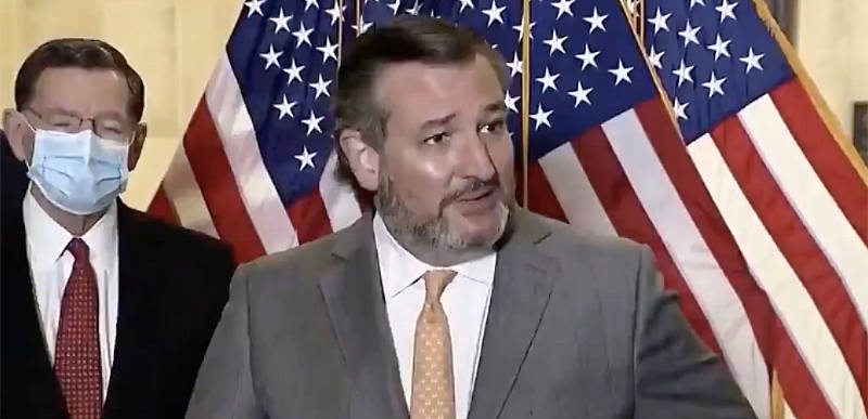WATCH: Reporter asks Ted Cruz to wear a mask, gets DENIED