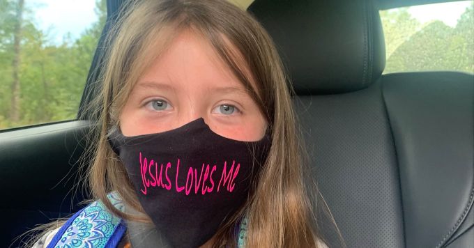 Third-Grader Told to Remove “Jesus Loves Me” Face Mask