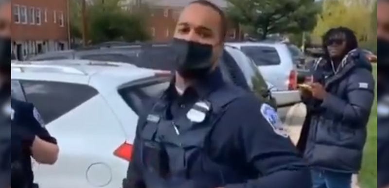 ‘This ***t goin viral’: BLM punk tries to tell off cop, gets TOLD instead.
