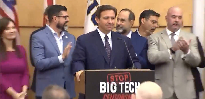 WATCH: Ron DeSantis gets EPIC standing ovation when answering deranged question from reporter about Trump