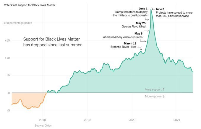Support for Black Lives Matter Has Absolutely Plummeted Since Last Summer’s Riots