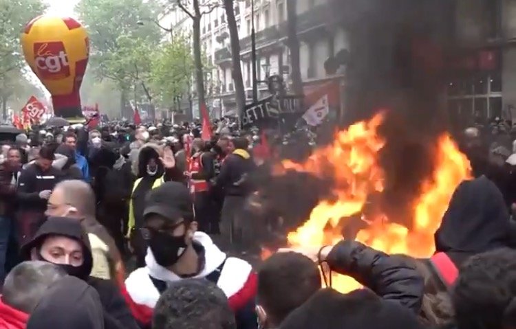 Antifa Communists Riot and Trash London, Paris, Italy on May Day (VIDEO)