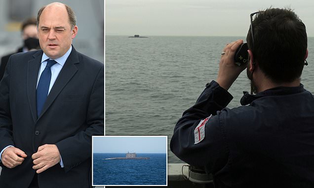 Russia's submarines are circling Britain's entire coastline as Putin's forces remain 'our number one threat', says Defense Secretary Ben Wallace