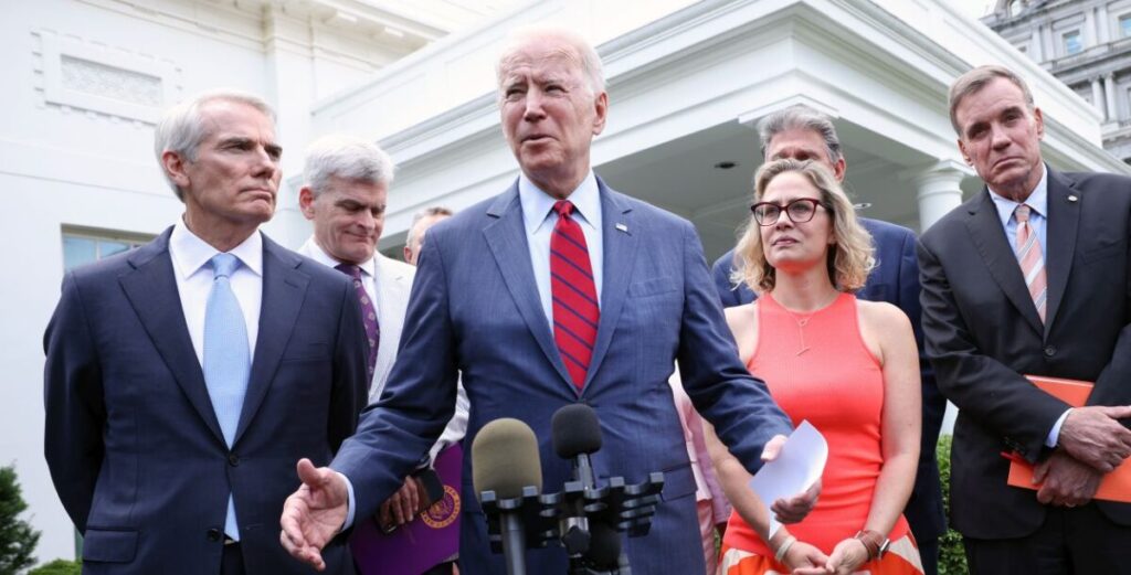Republicans in Congress have warned they may pull their support for a bipartisan infrastructure framework after President Joe Biden said he would refuse to sign the final bill unless the Senate approves another measure funding what Democrats call “human infrastructure.”