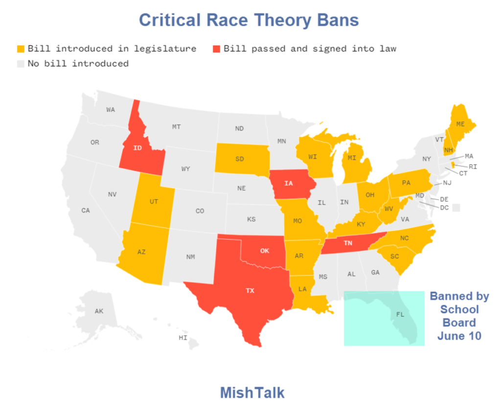 Critical Race Theory Banned in 6 States, That's 44 States Too Few