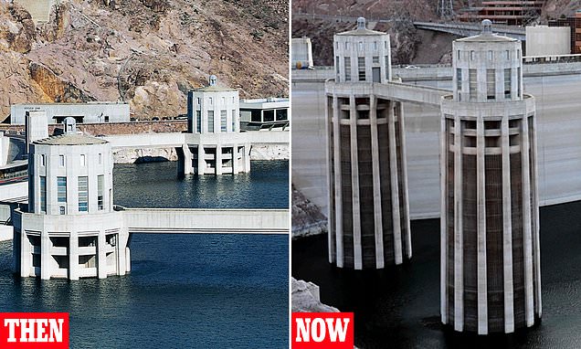 The Hoover Dam's water falls to its lowest level EVER as California's mega-drought puts more than two million people under emergency rations