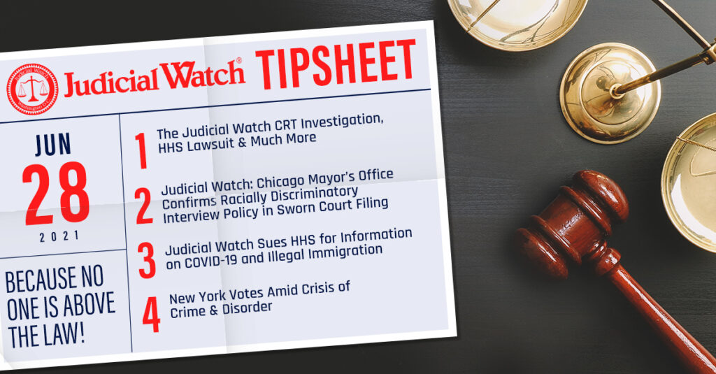 The Judicial Watch CRT Investigation, HHS Lawsuit & Much More