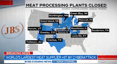JBS Shutters All US Meat Plants As Cyber Attack Jeopardizes Food Supply